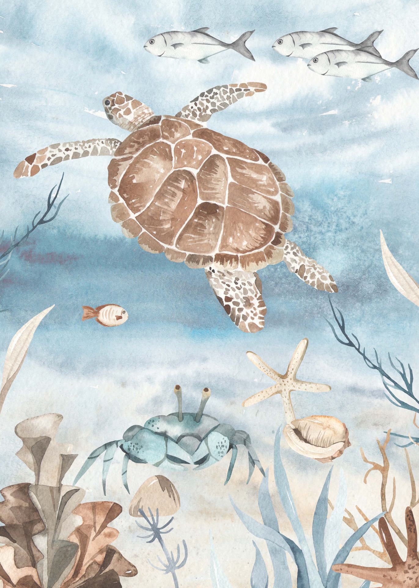 Waterverf zeeschildpad main product photo