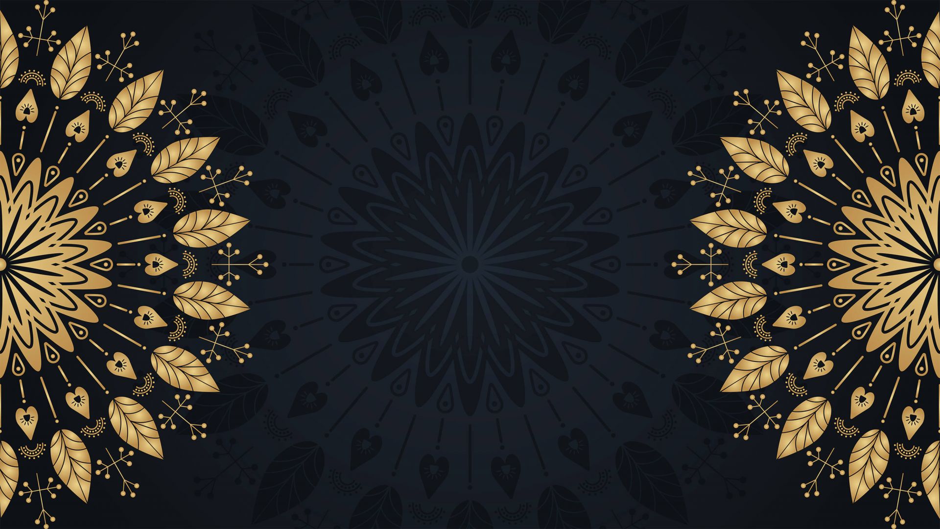 Bladeren in mandala's