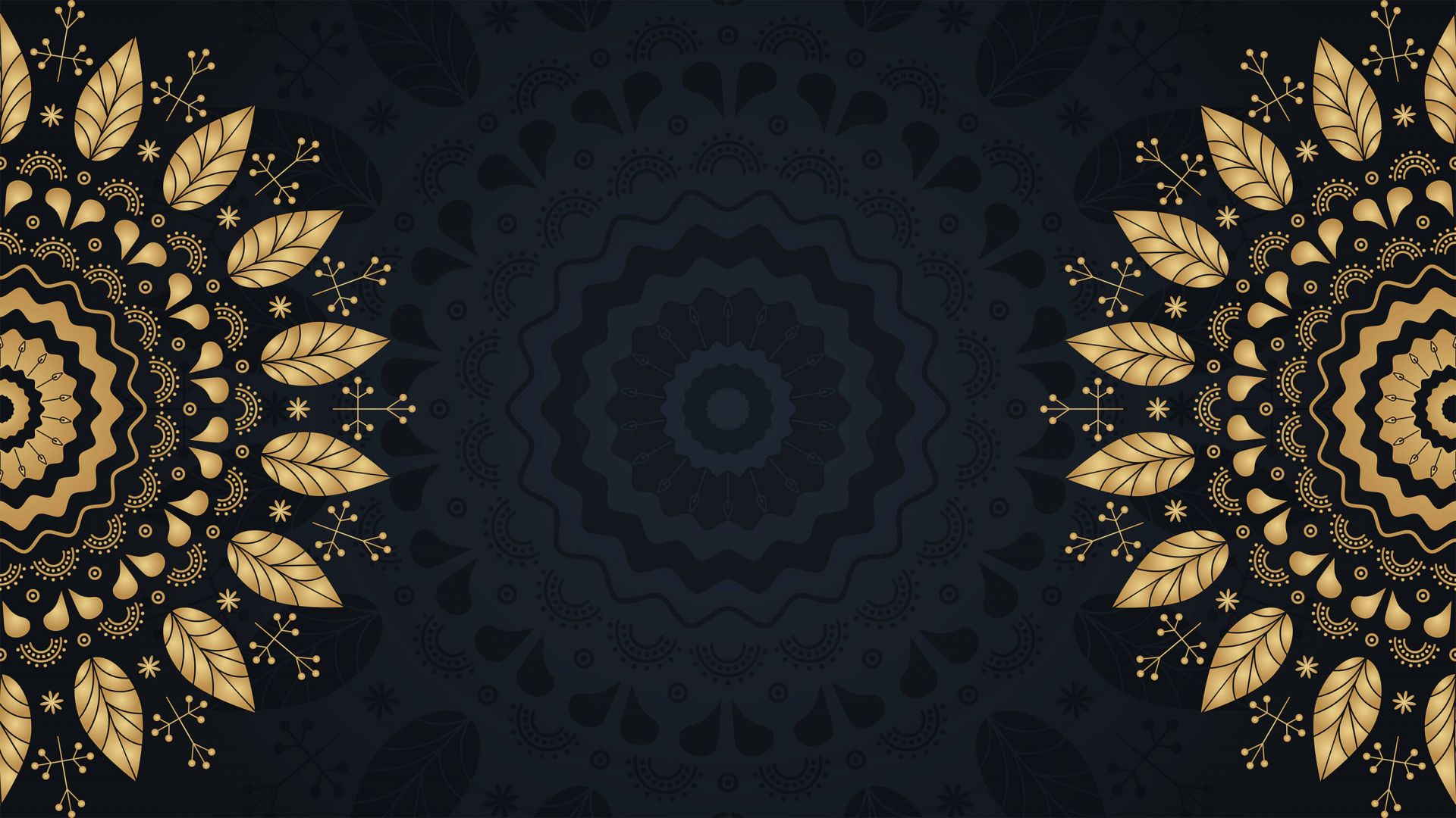 mandala's van bladeren