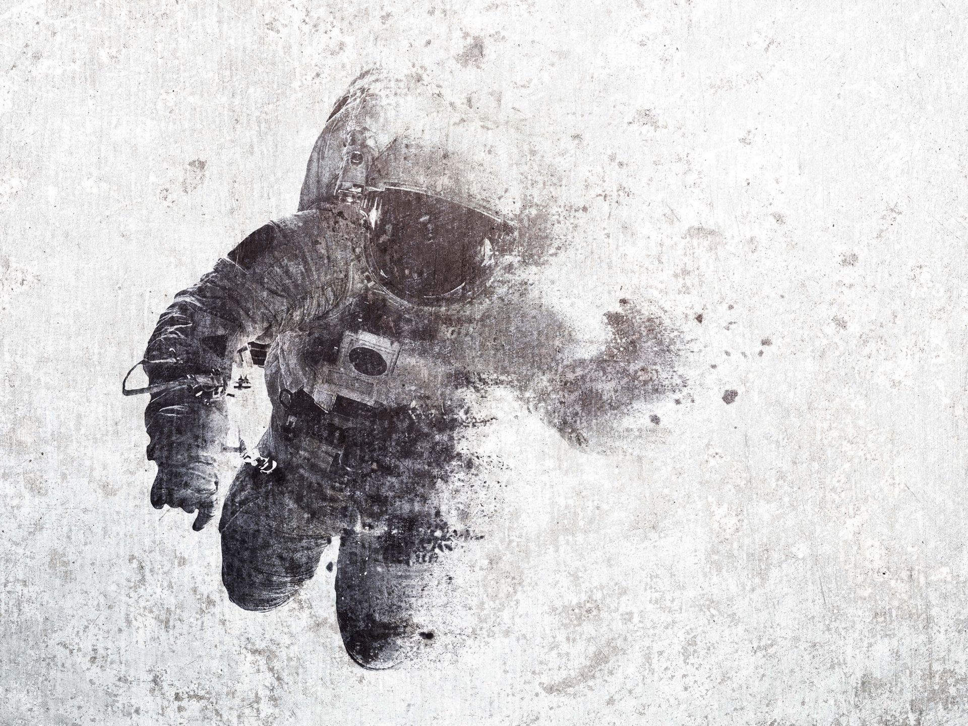 Zwevende astronaut