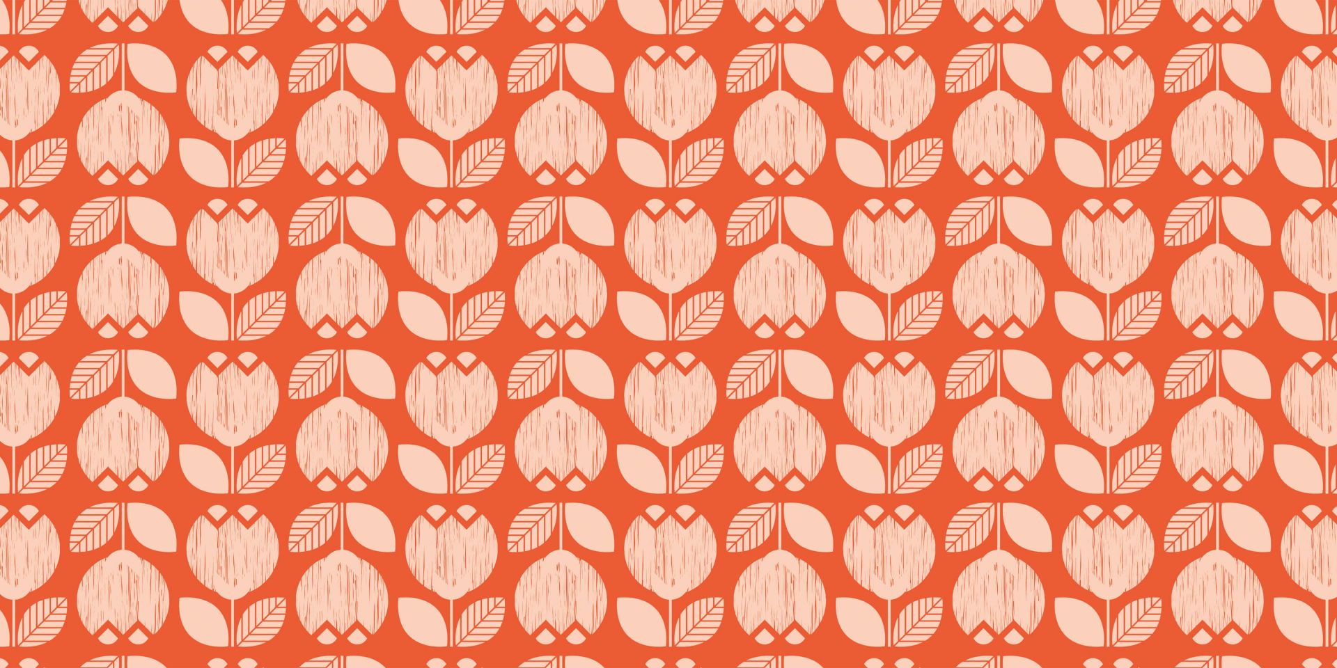 Retro bloemen patroon