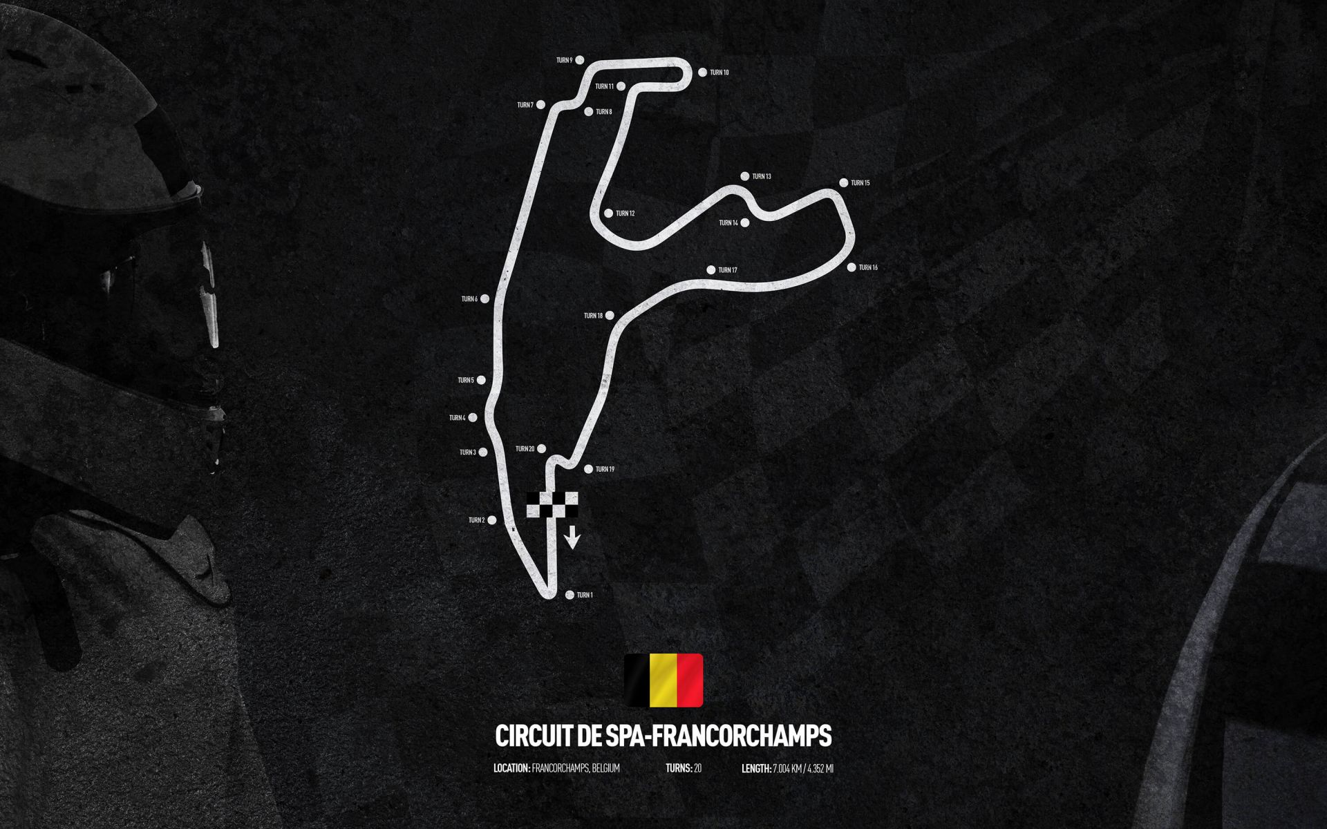 Formule 1 circuit - Spa-Francorchamps - België main product photo