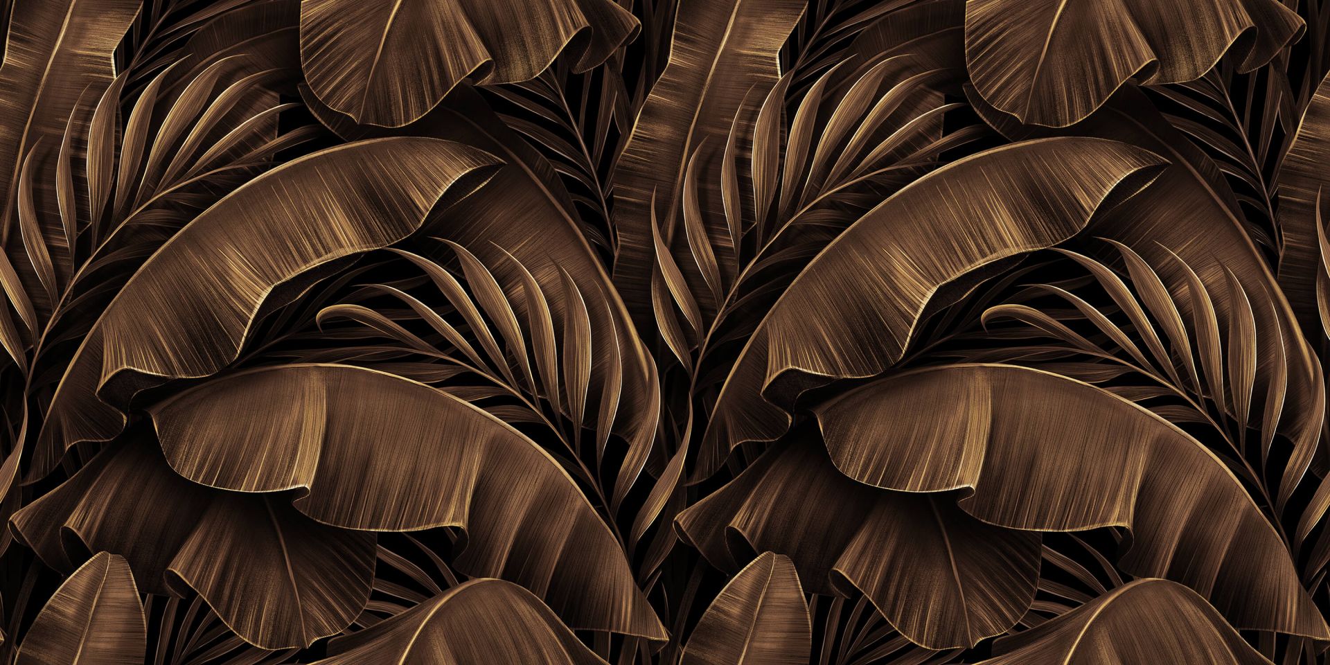 Bronzen bananenbladeren main product photo