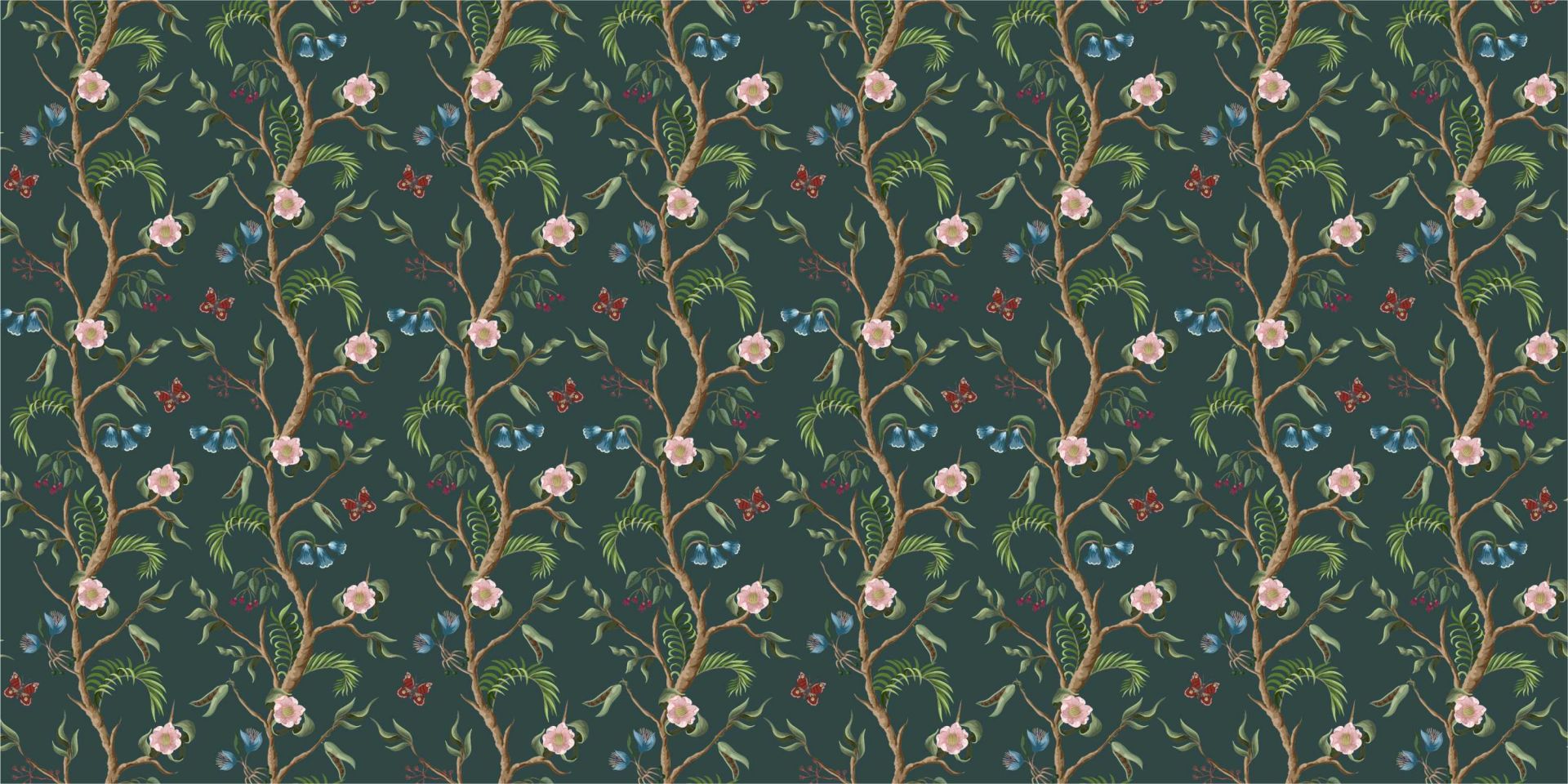 Bloeiend bloemenpatroon