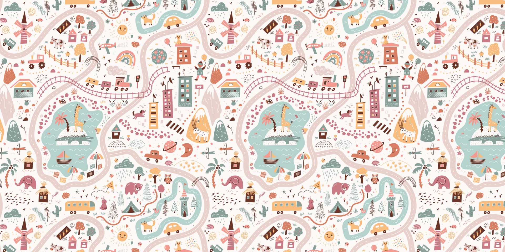 Kinder wereld map