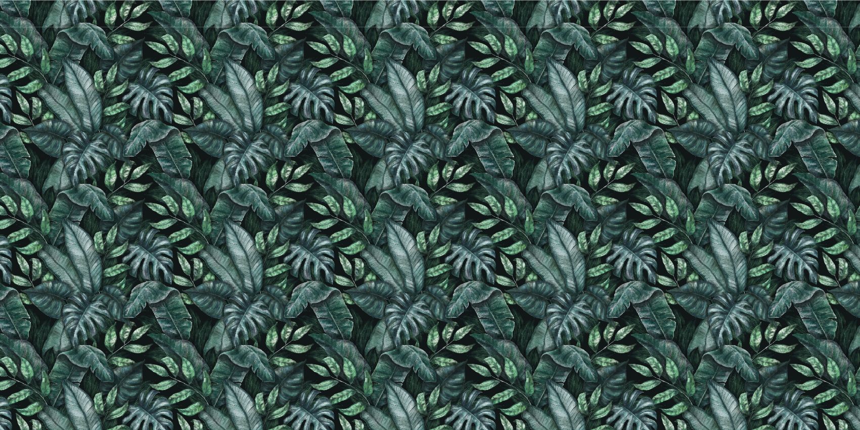 Botanisch patroon met palmbladeren