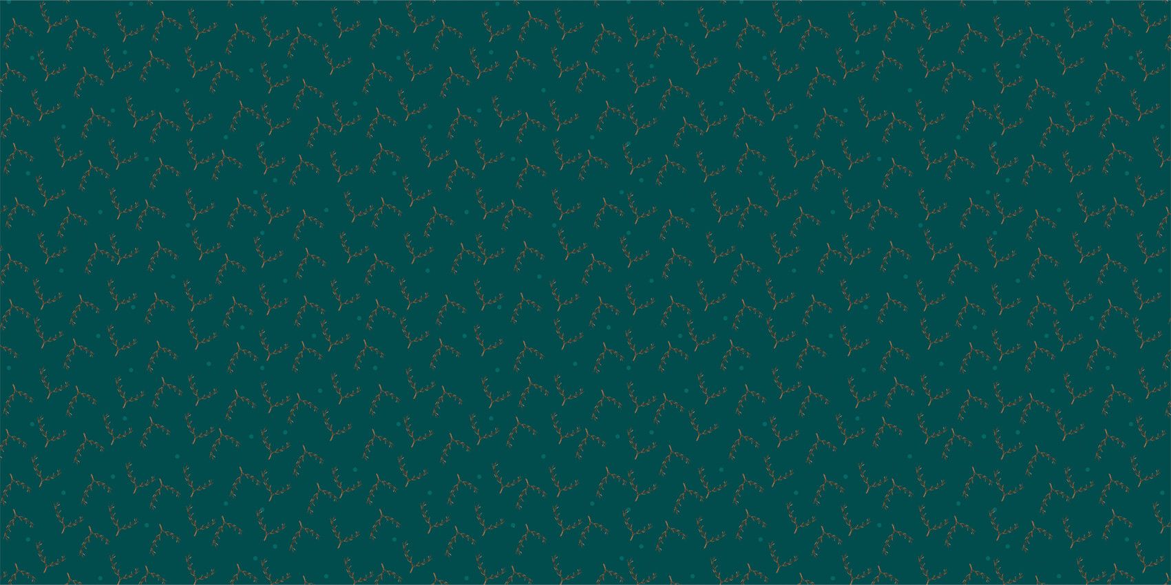 Teal takken patroon