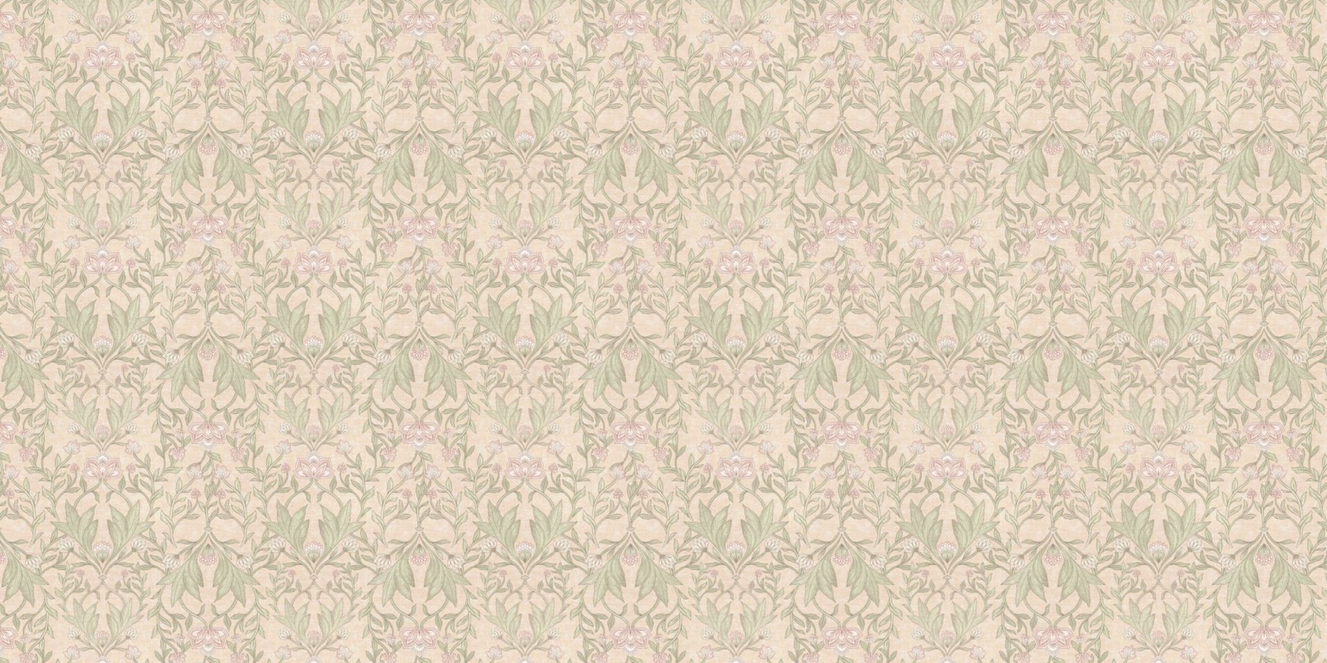Morris bloemen damask - peach fuzz