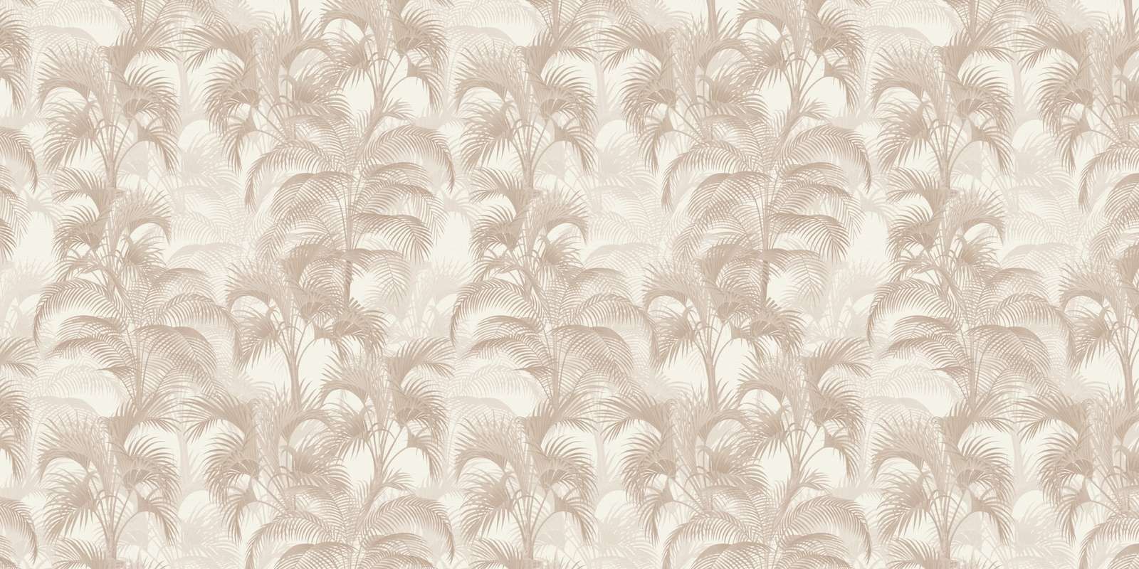 Tropische Vintage Palmen - beige