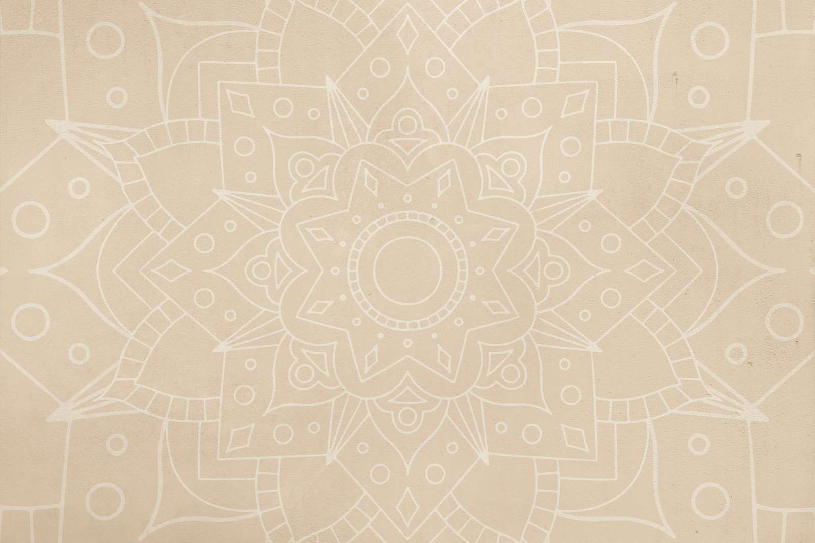 Beige Mandala Kunst
