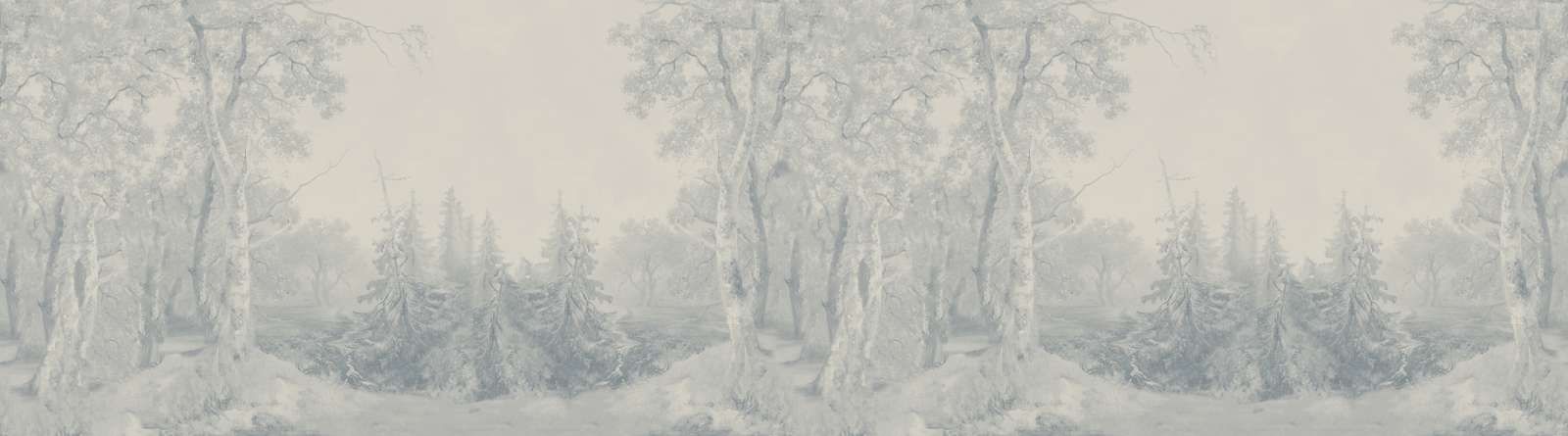 Forest Landscape Blue Panorama