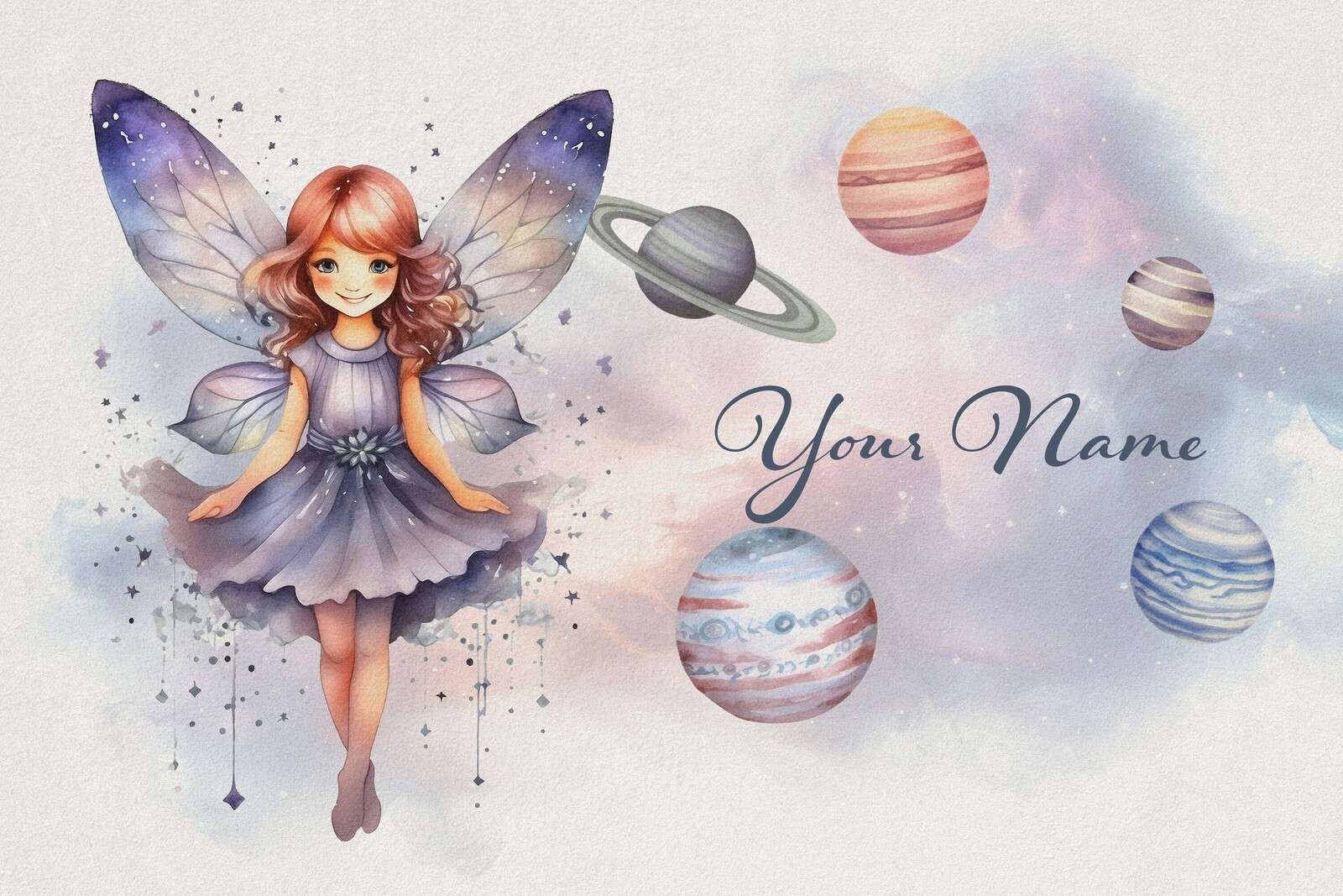 Ruimte-elfje tussen planeten
