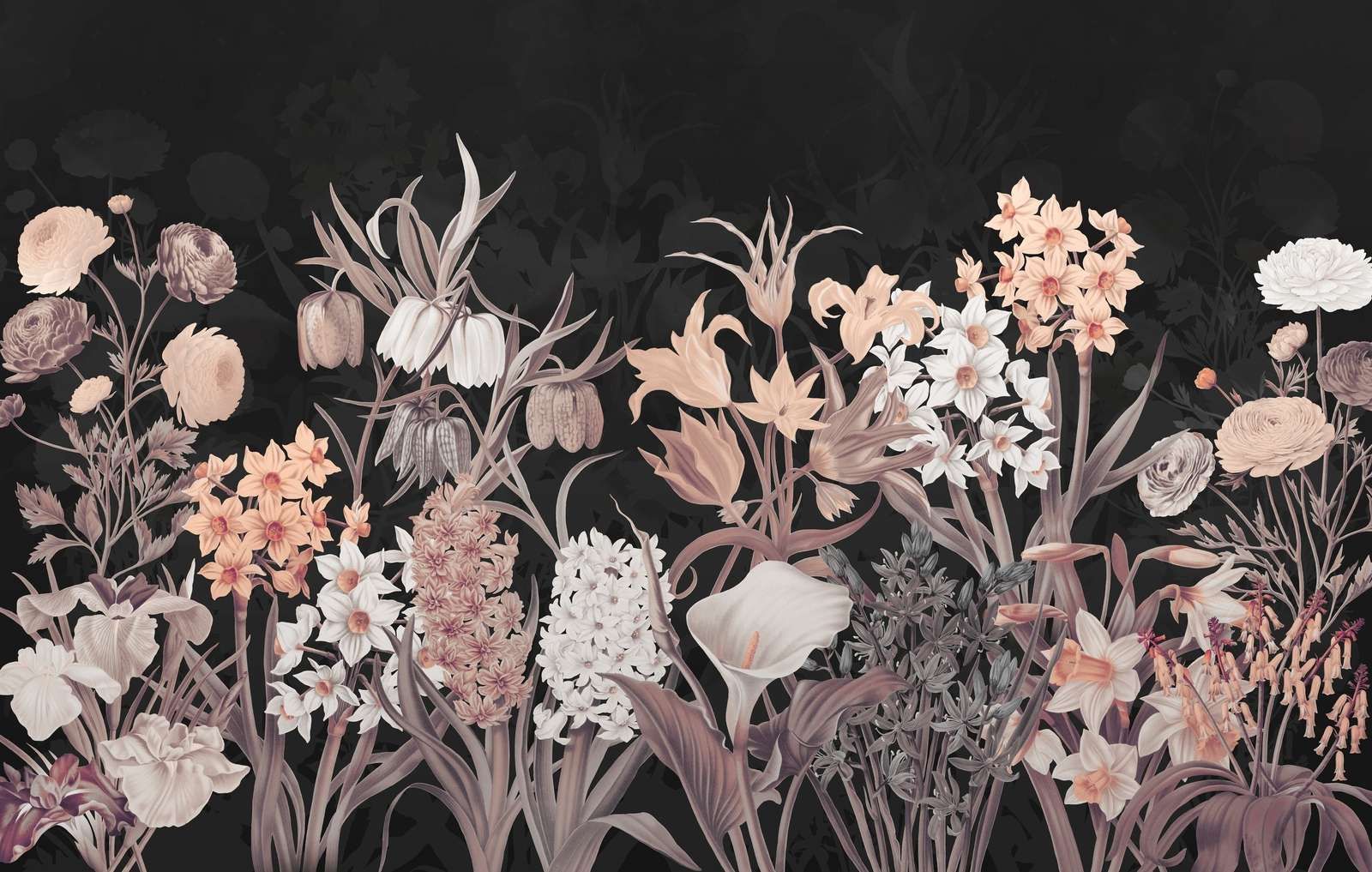 Spring Flowers - Vintage Sepia