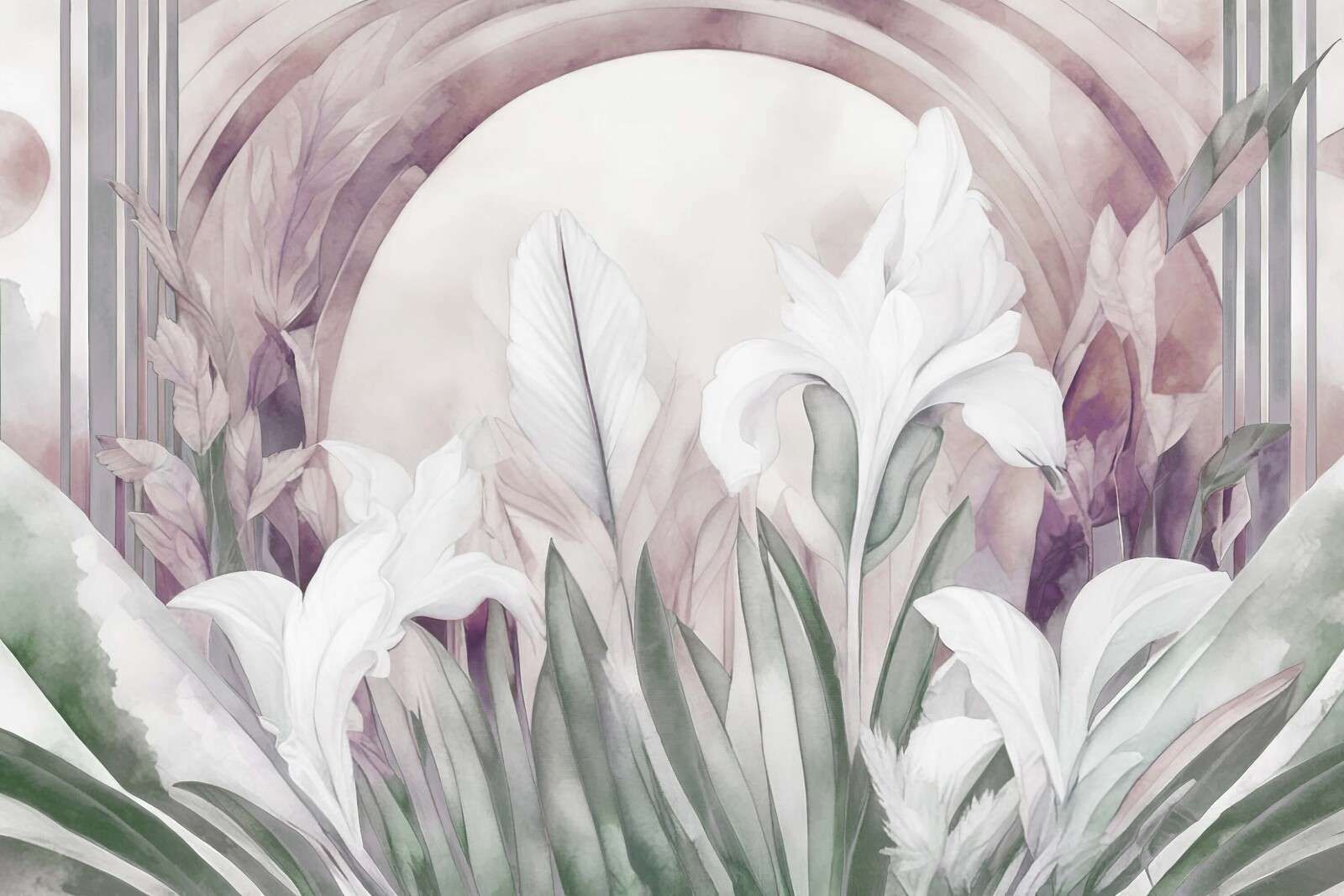 Irises at Sunrise Geen