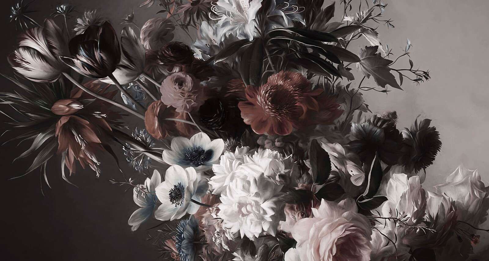 Big bouquet with anemones Pink