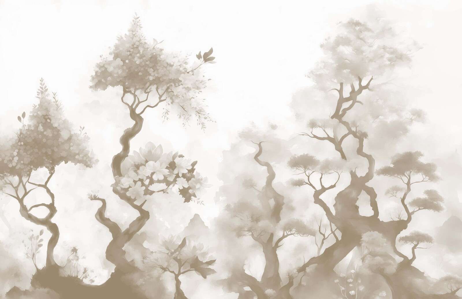 Blooming trees Grey