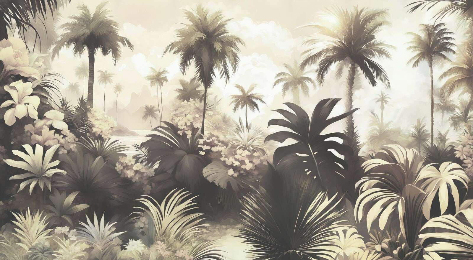 Breath of the tropics Dark Green