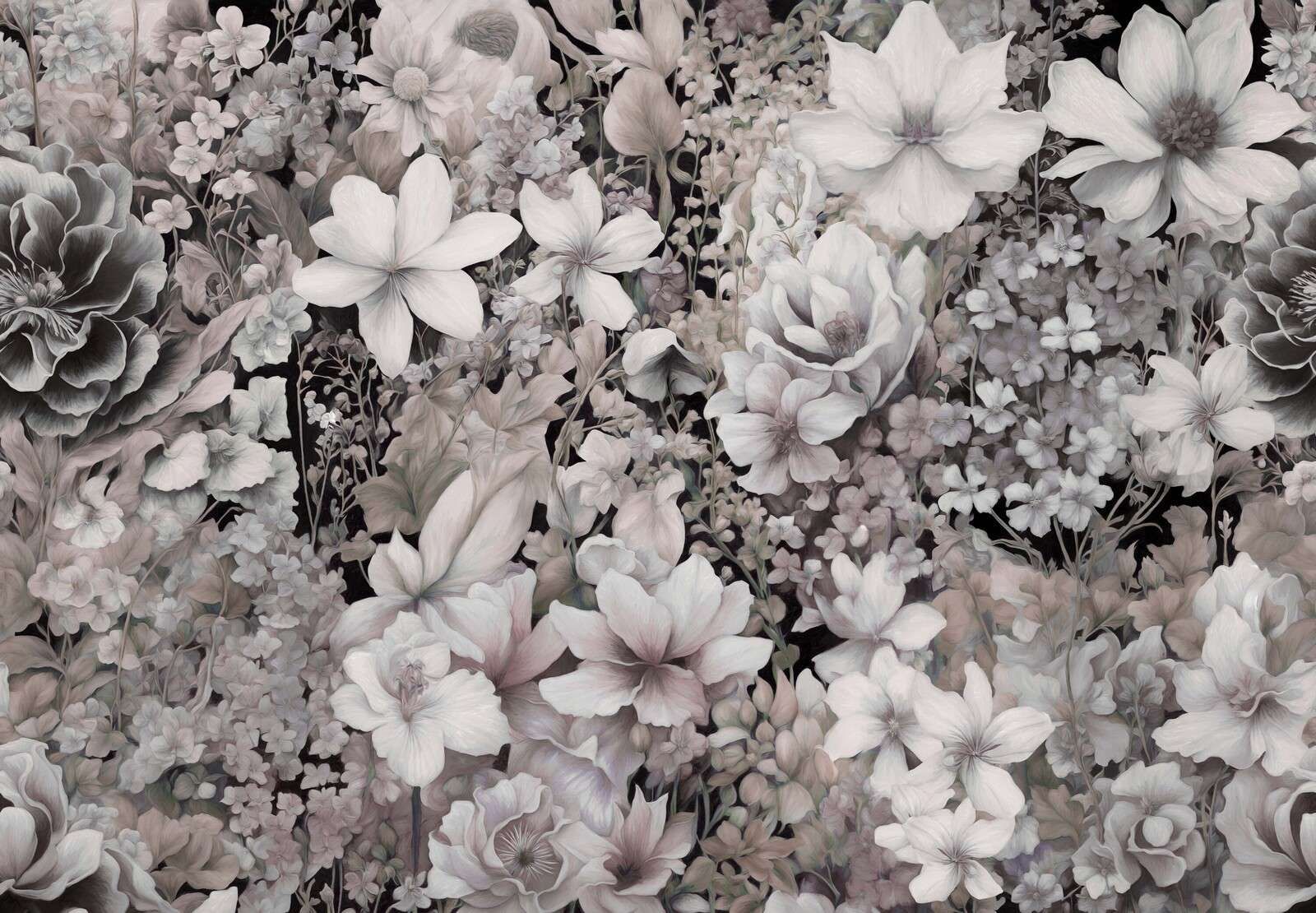 Flower festival seamless - brown