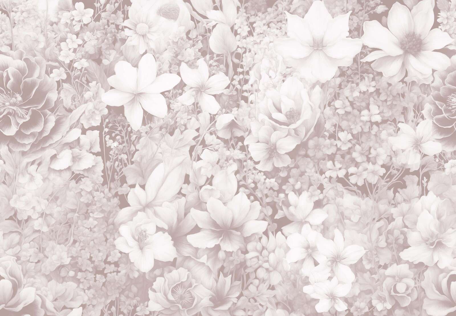 Flower festival seamless - soft green
