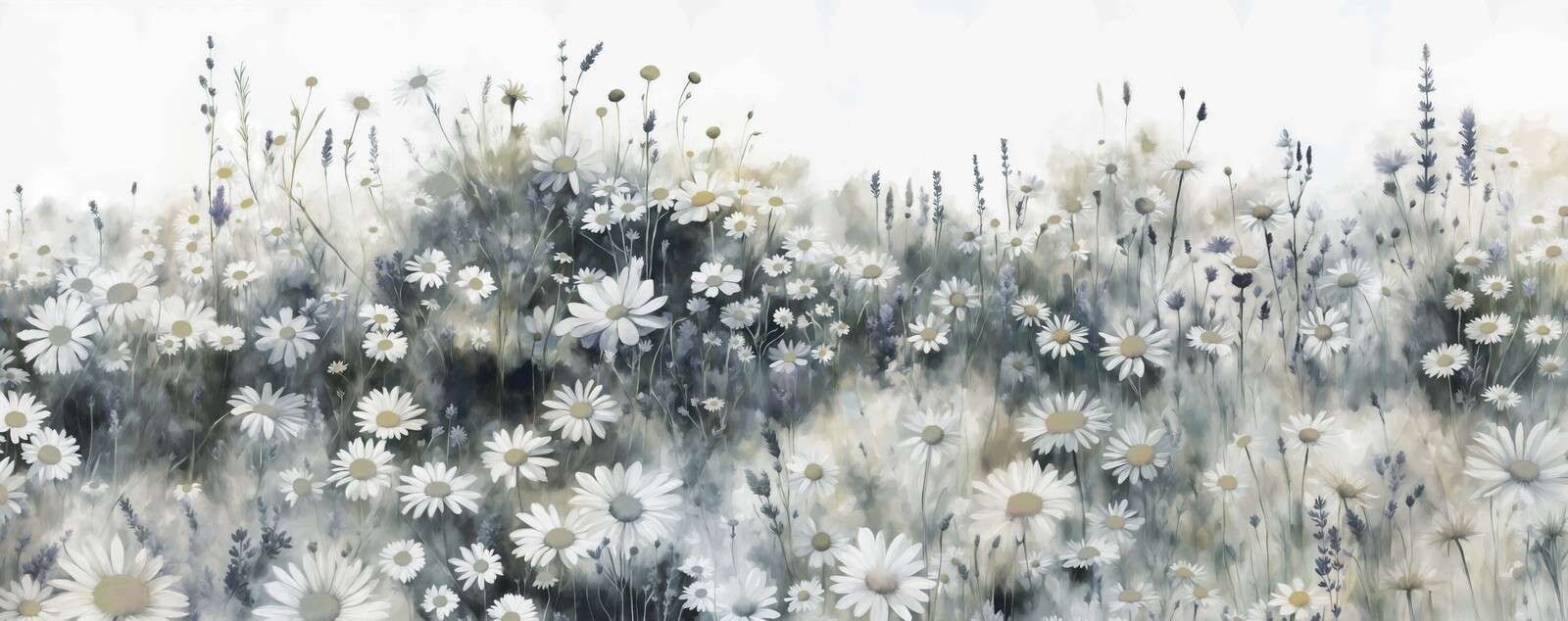 Quiet Daisies Meadow Green