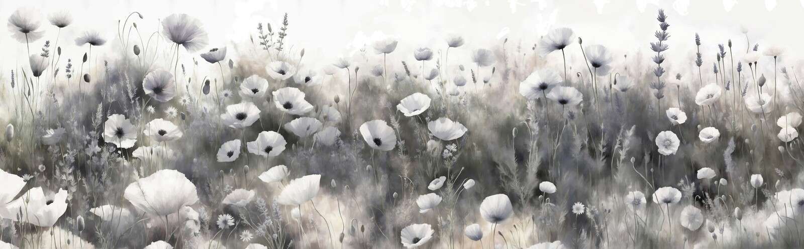 Wildflower dance - grey