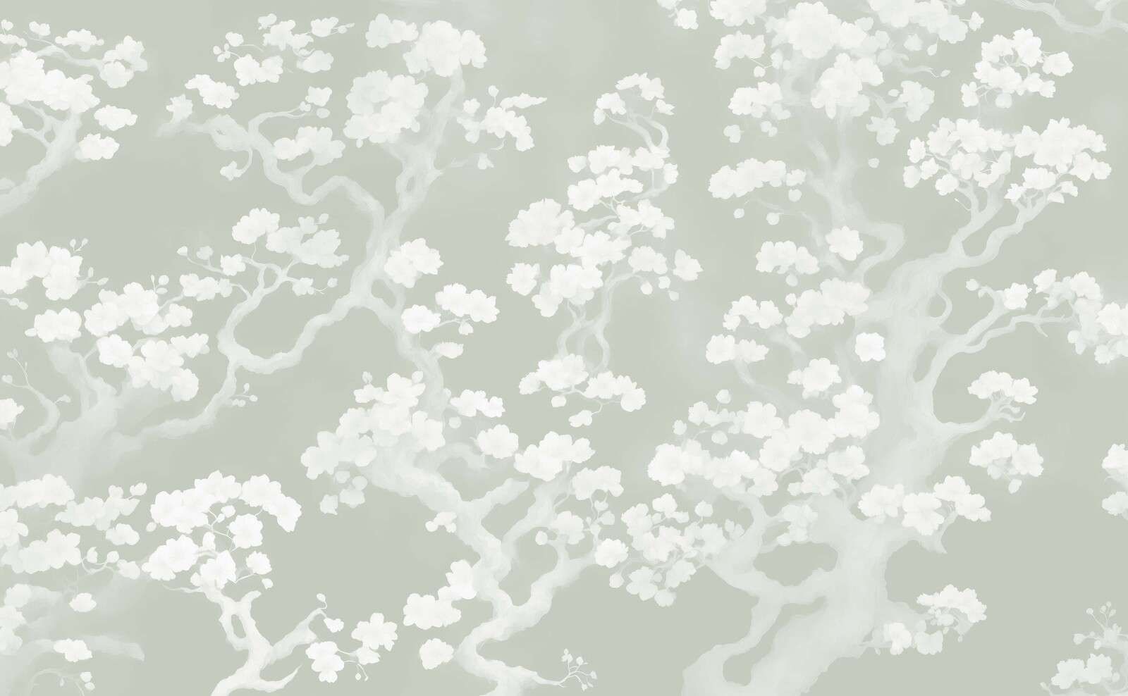 Wonderful blooming forest - green