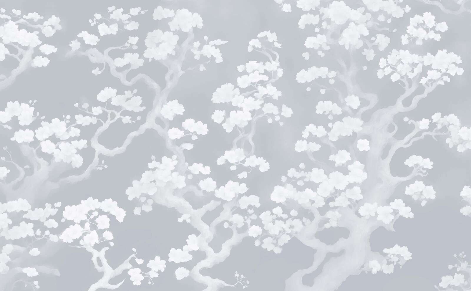 Wonderful blooming forest - blue