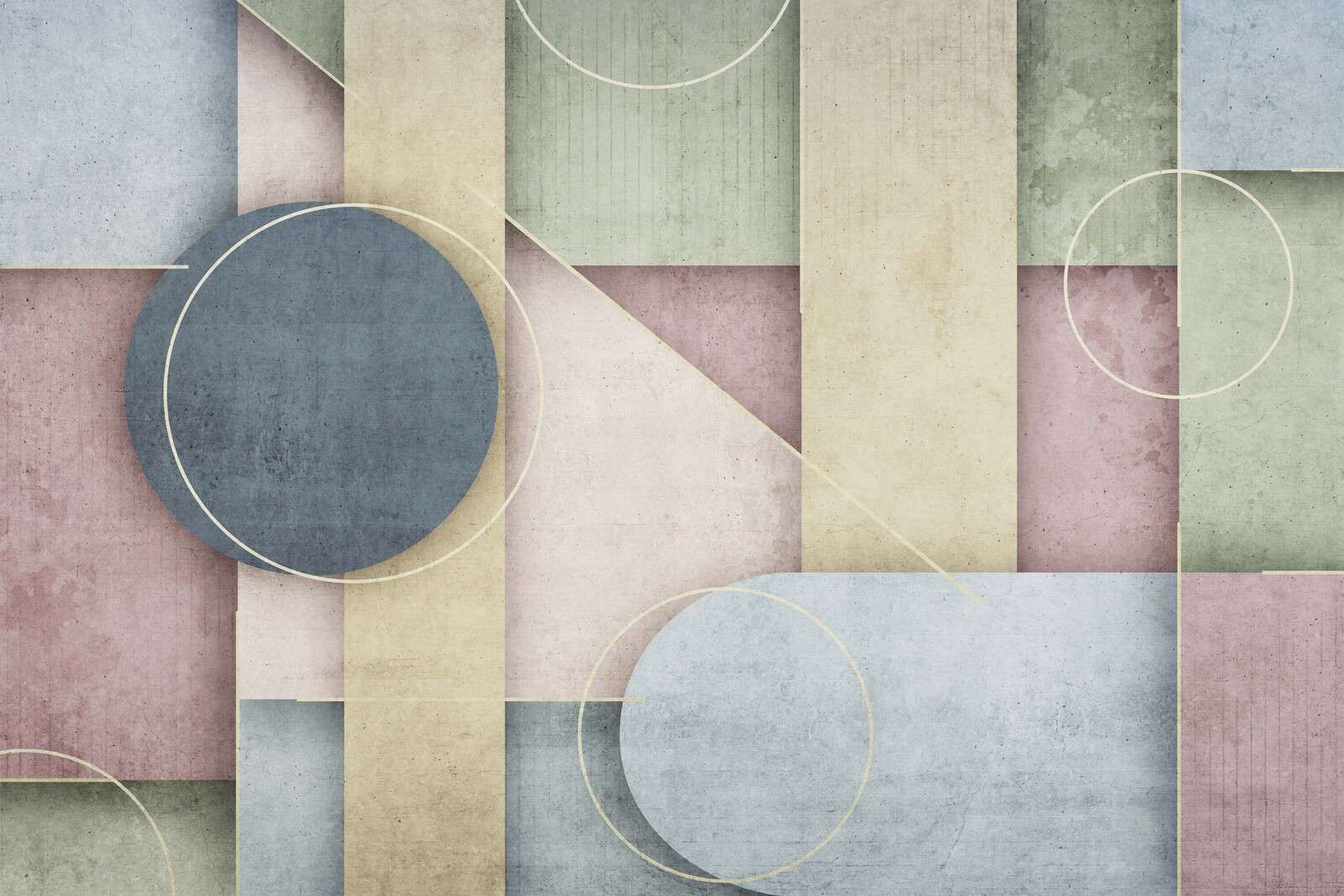 Zacht geometrisch pastelspel