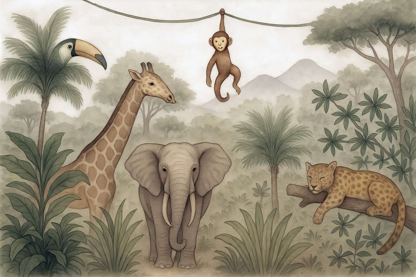 Junglevriendjes in kleur