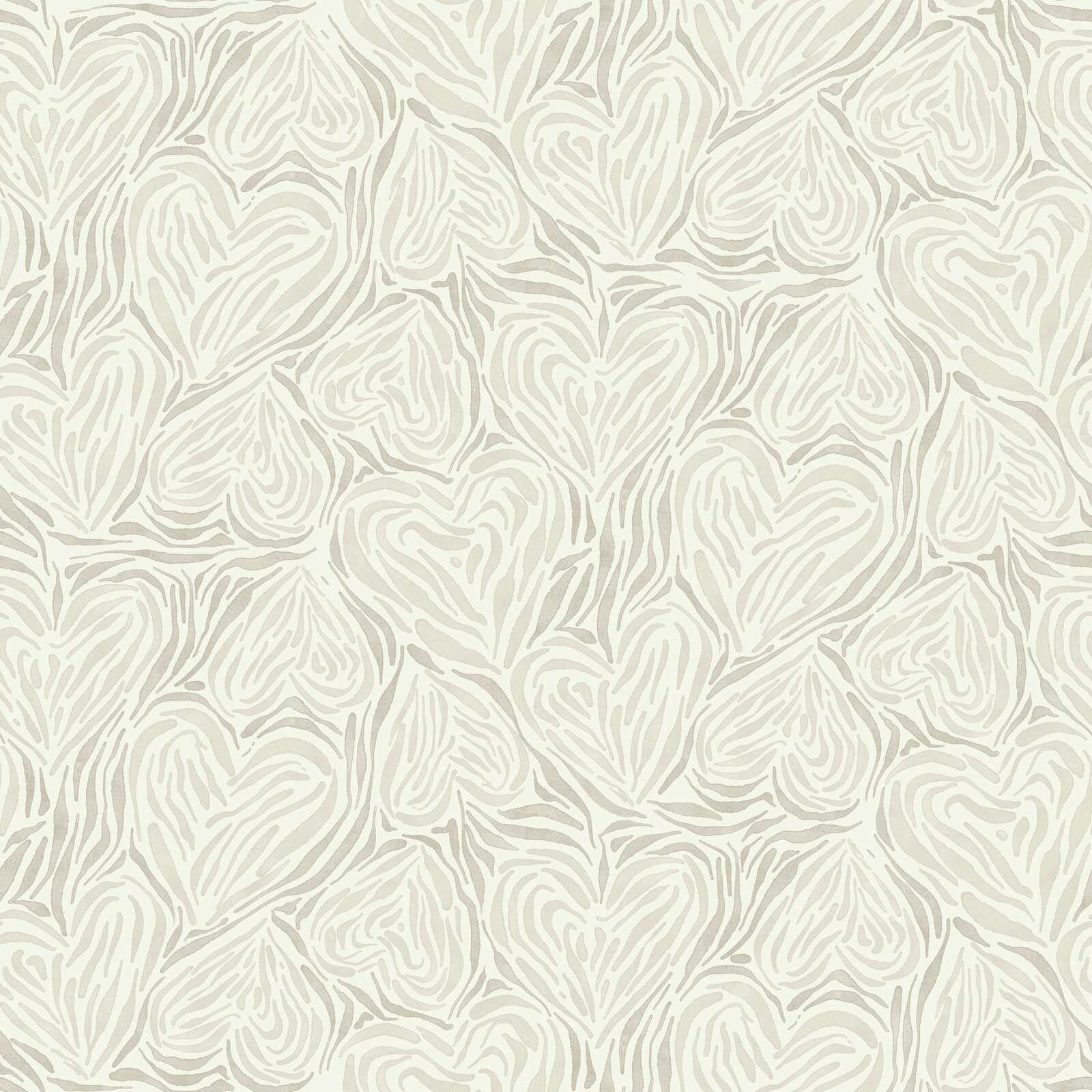 Abstracte bladeren in zachte zandtinten