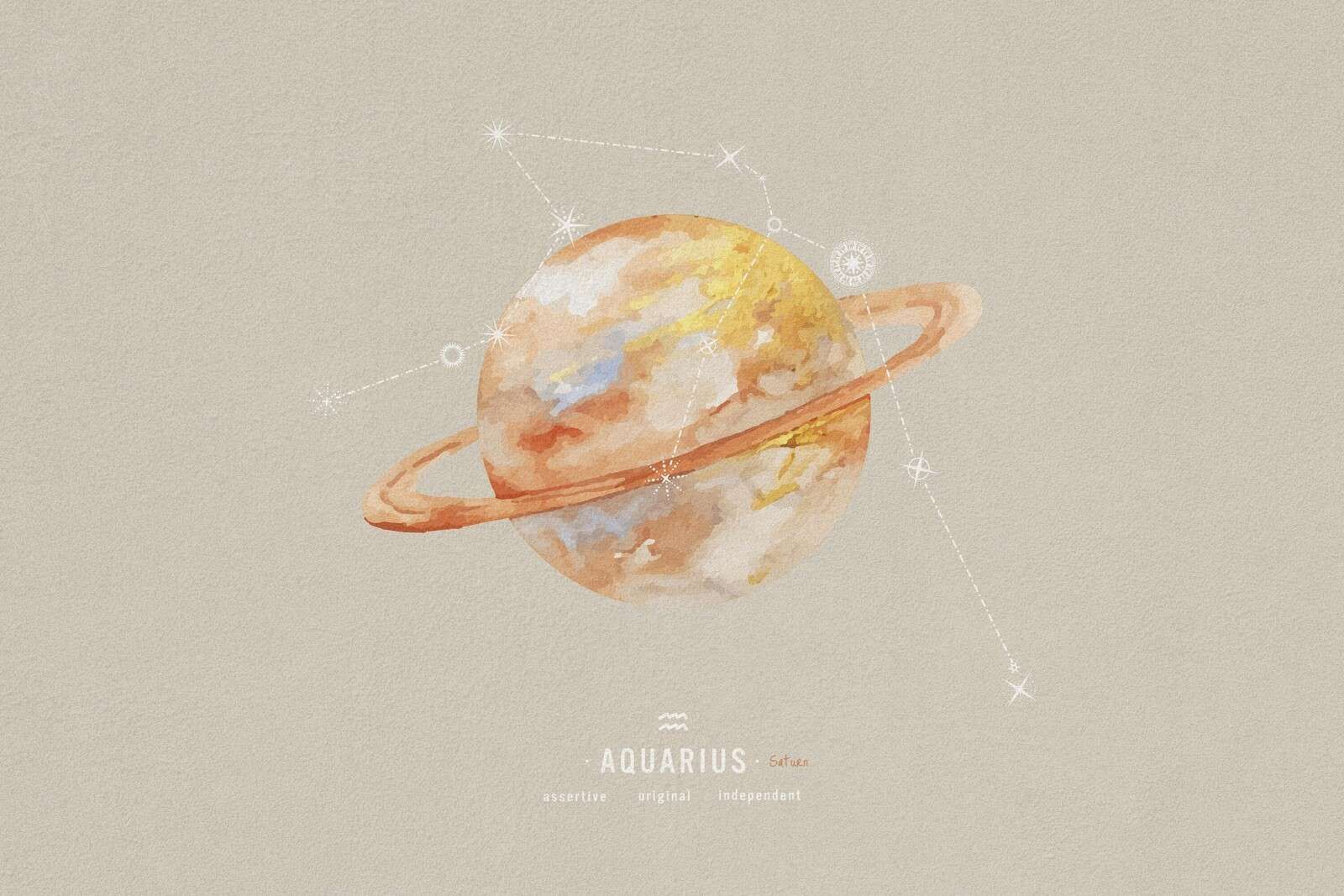 Aquarius In Pastelsterrenlicht