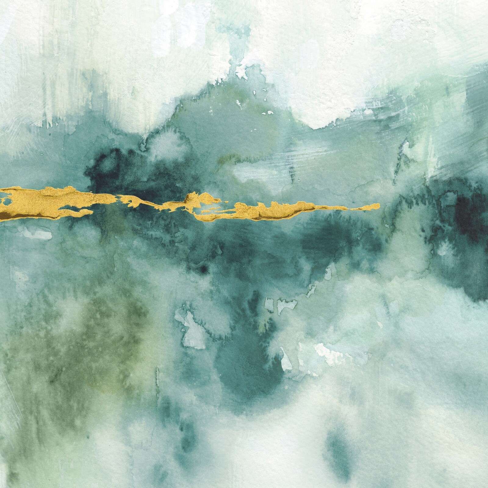 Diepgroen Water Met Gouden Ader