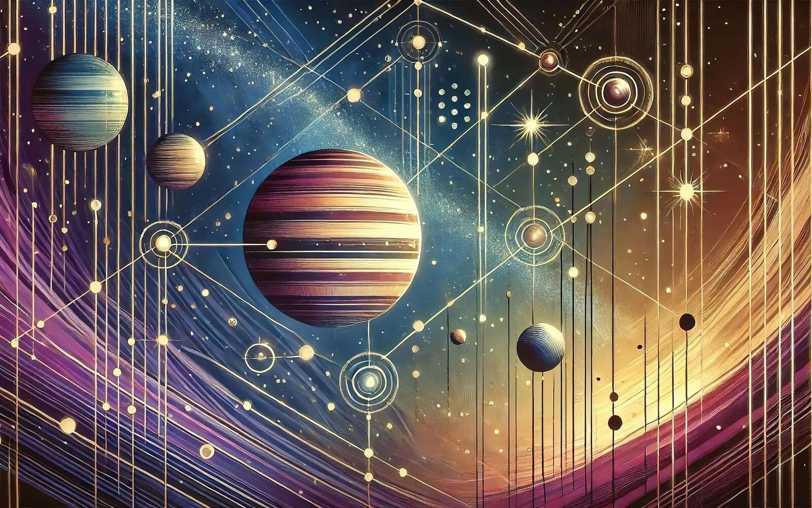 Geometrisch sterrenstelsel in galactisch licht