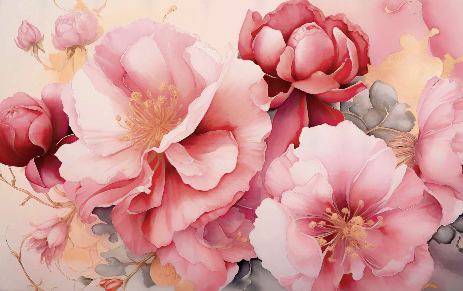 Zachte pioenrozen in roze