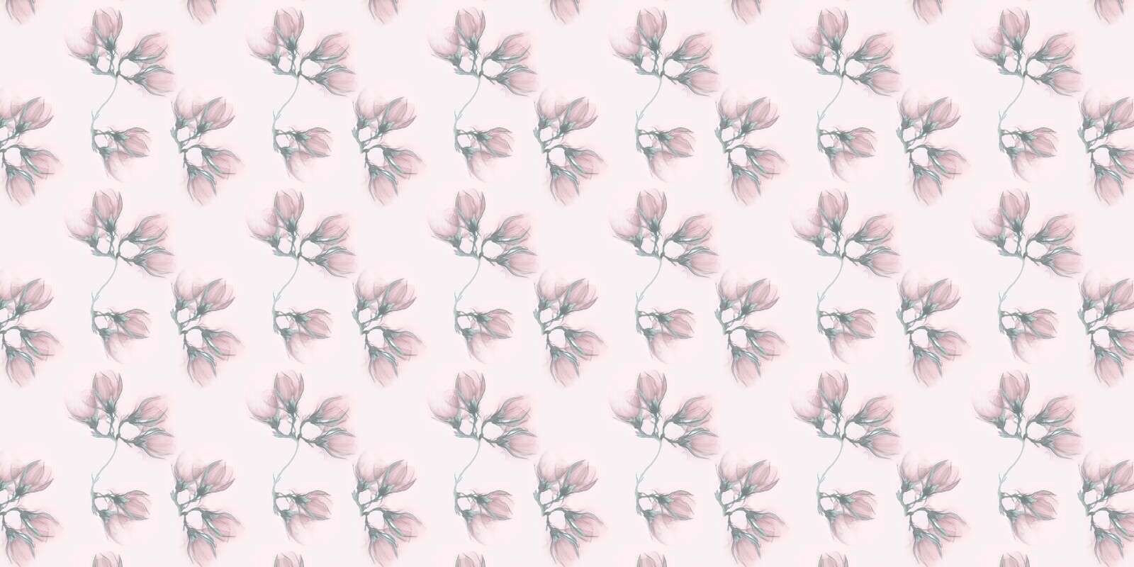Zachte magnoliatakken op poederroze