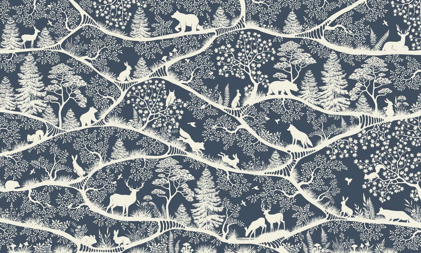 Nordic Nature - blue white