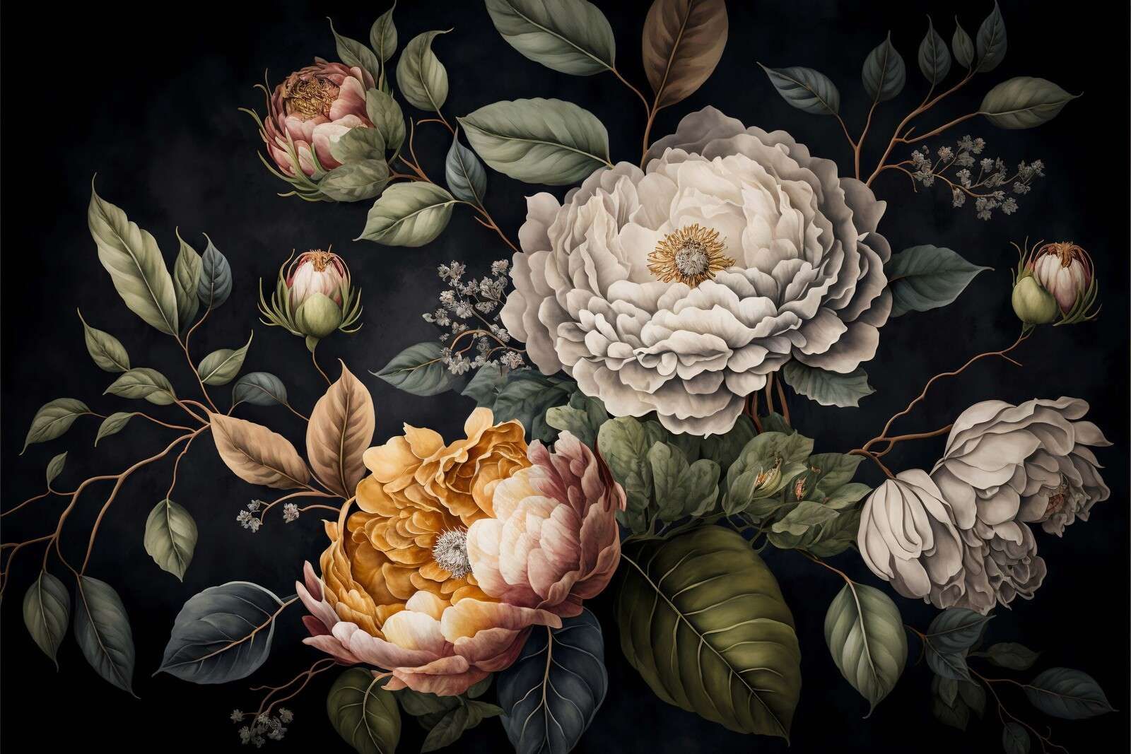 Moody baroque large floral ii