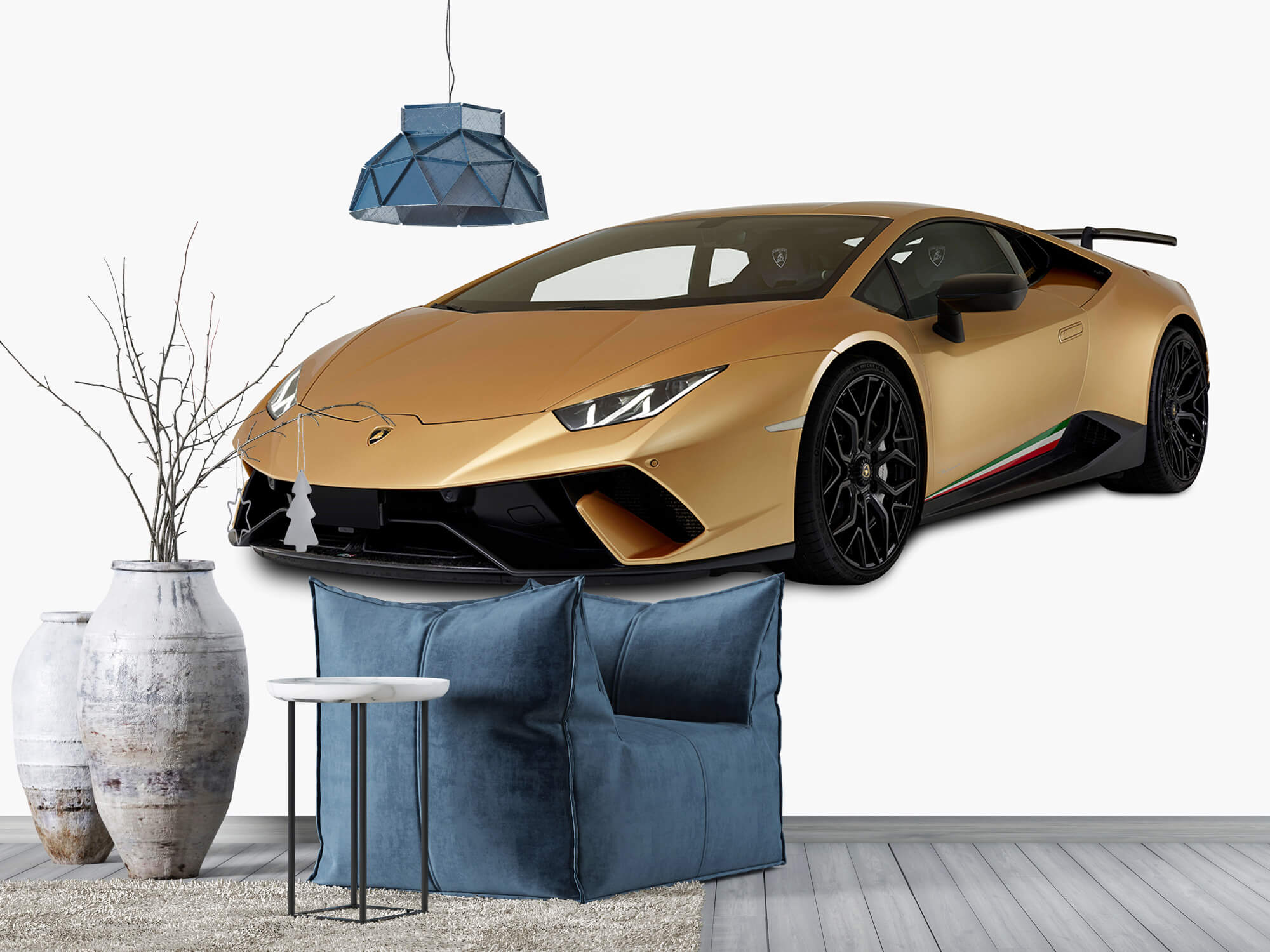 Wallpaper Lamborghini Huracán - Rechter voorkant wit 6