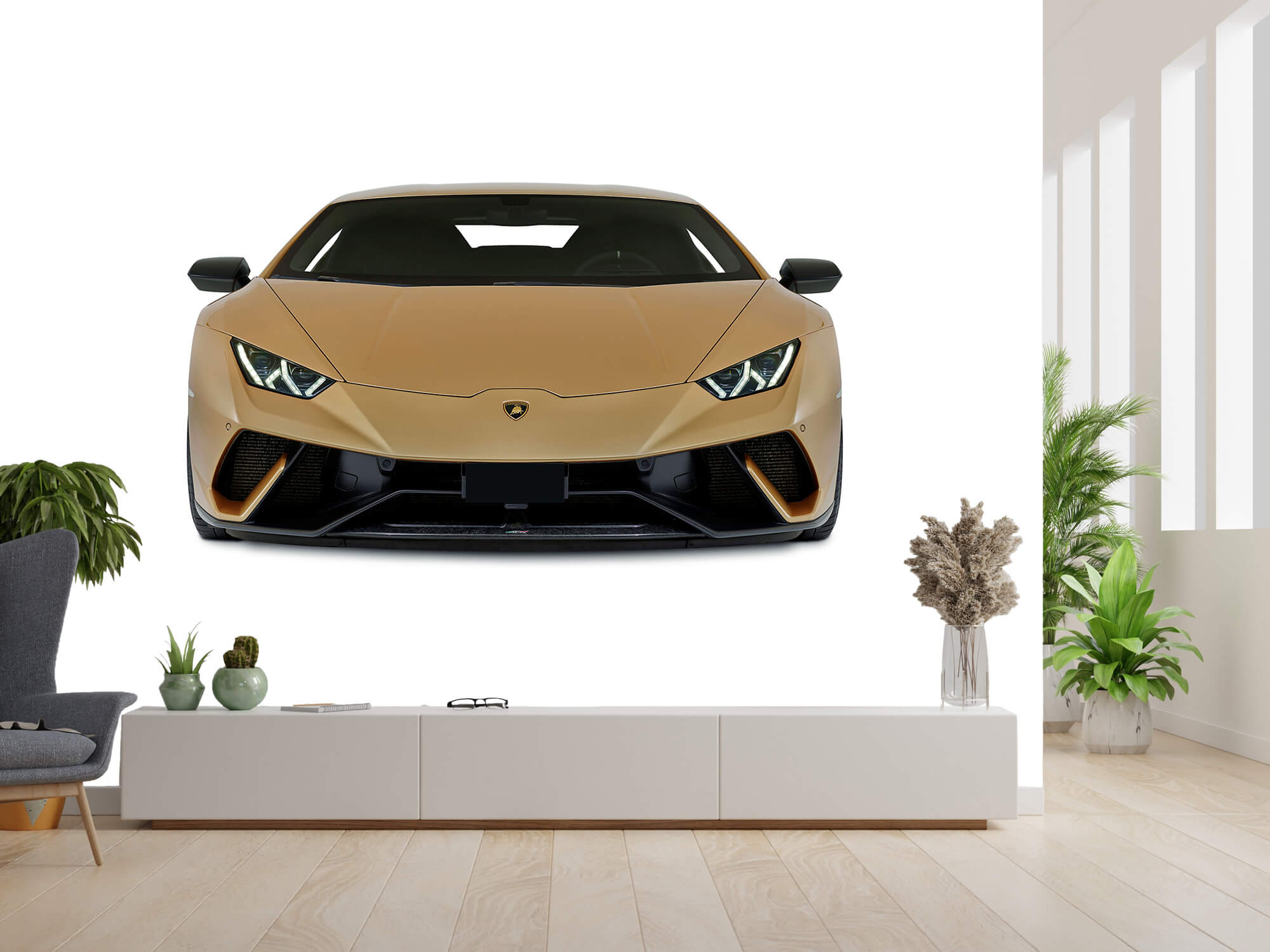Wallpaper Lamborghini Huracán - Voorkant, wit 13