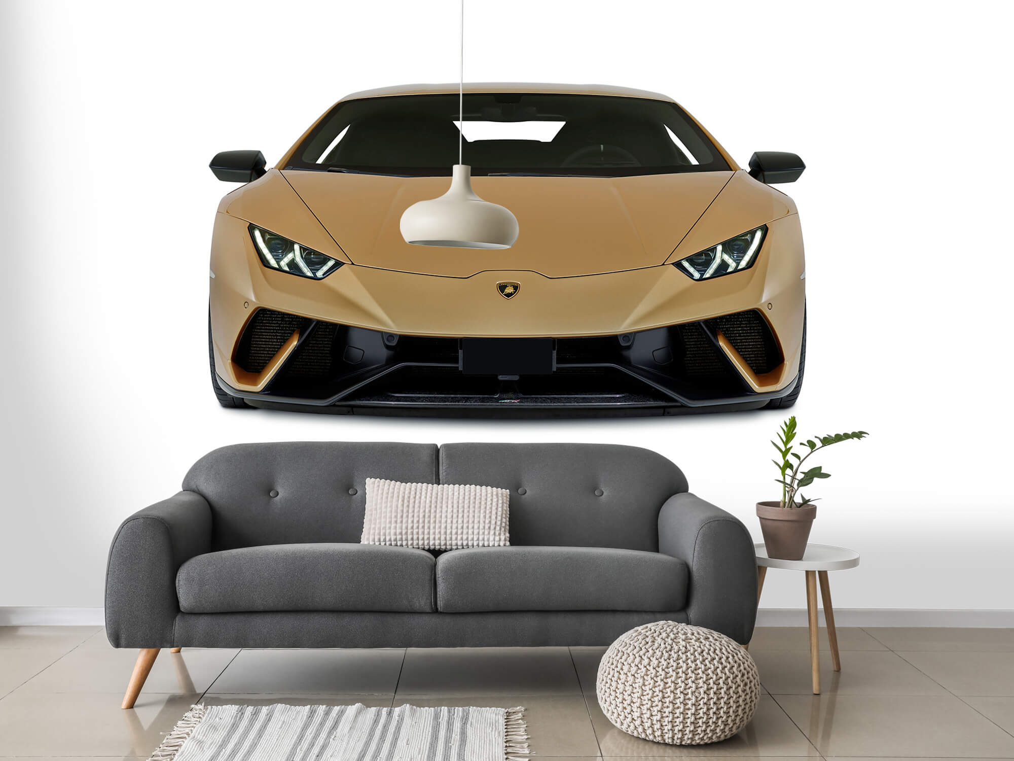 Wallpaper Lamborghini Huracán - Voorkant, wit 14