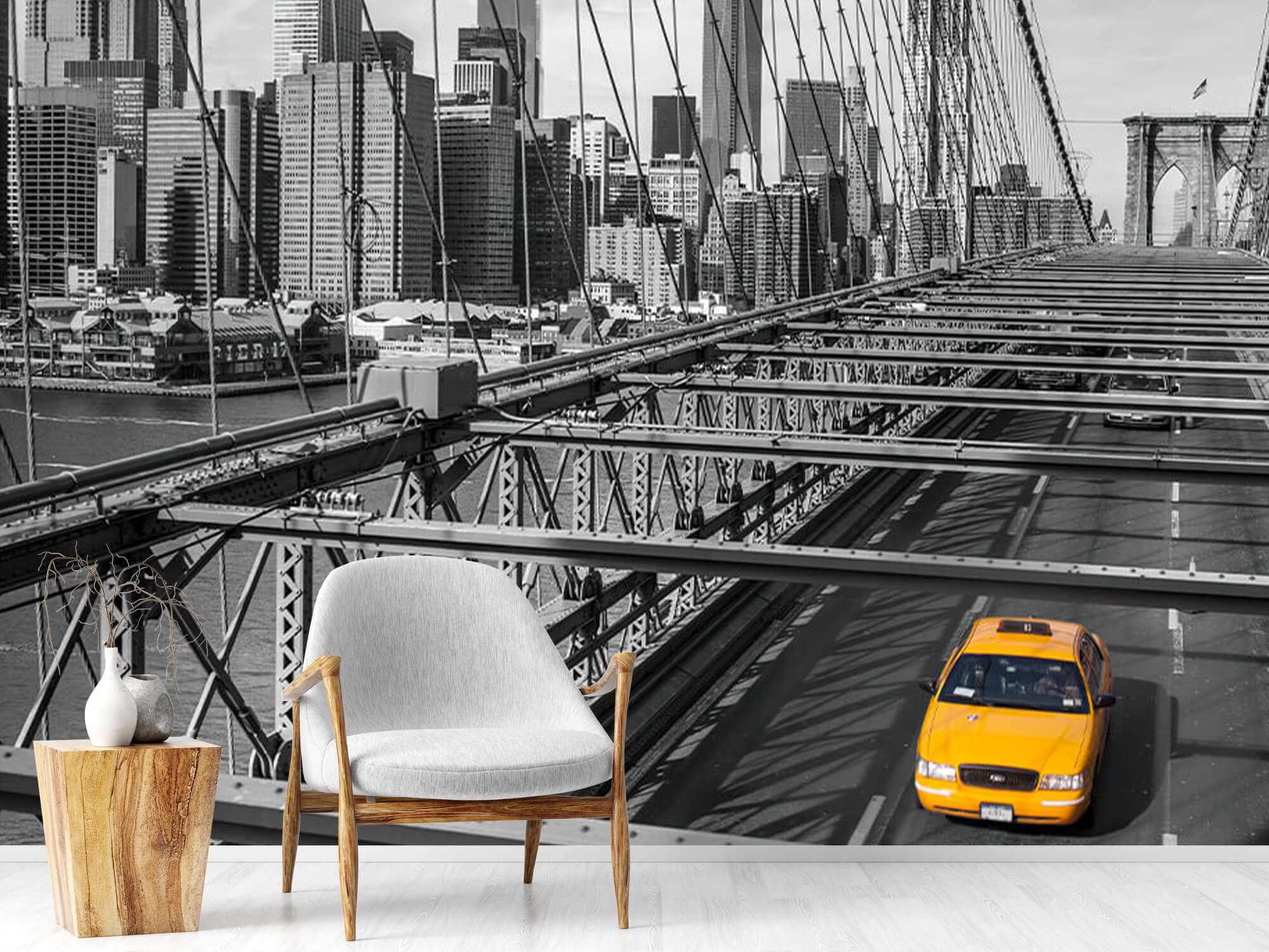  Een taxi over de Brooklyn bridge 2